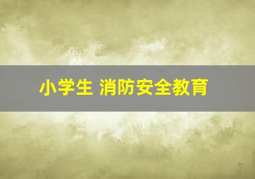 小学生 消防安全教育